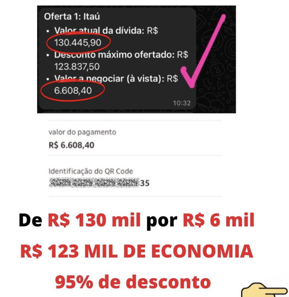 R$ 123 mil de desconto