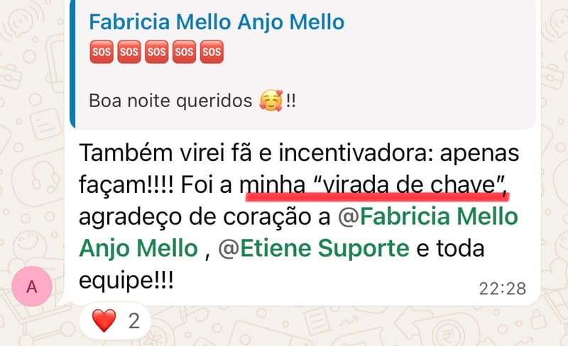 Depoimento: virada de chave