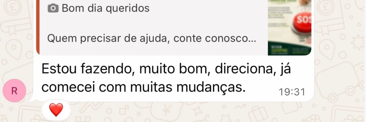 Muito bom, direciona, ja comecei com muitas mudancas