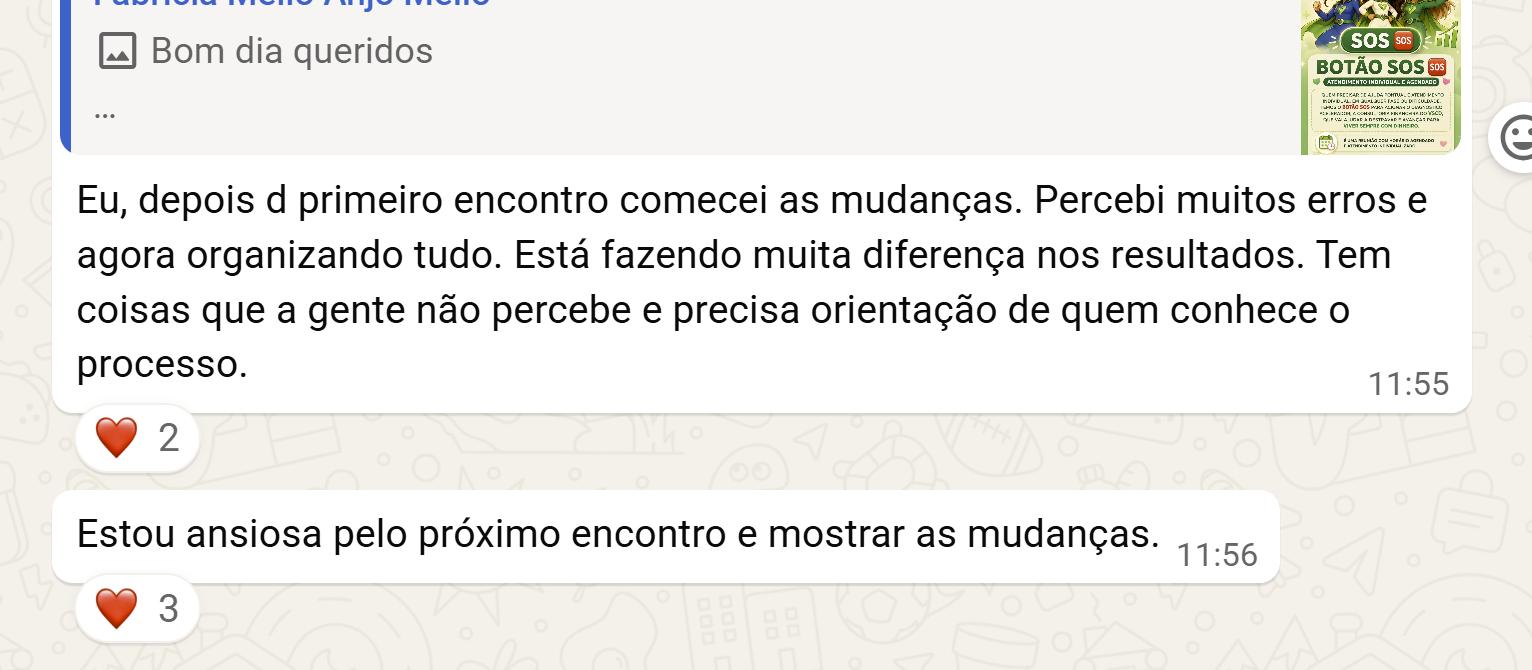Percebi muitos erros e agora estou organizando tudo. Esta fazendo muita diferenca